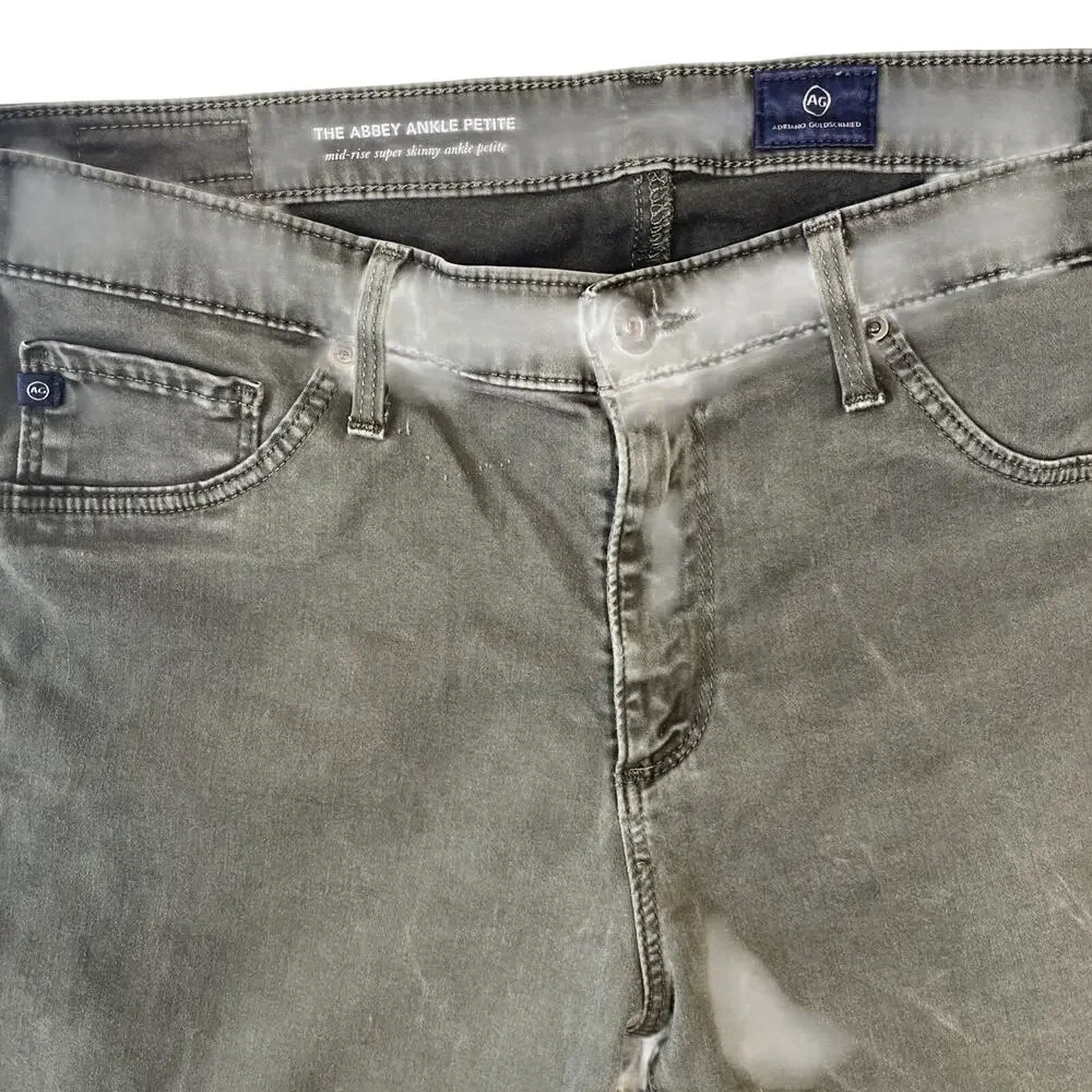 AG Adriano Goldschmied The Abbey Mid-Rise Super Skinny Ankle Jeans Size 30P